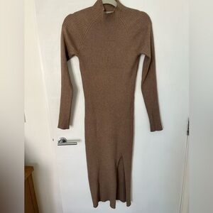 Quince Brown Knit Dress